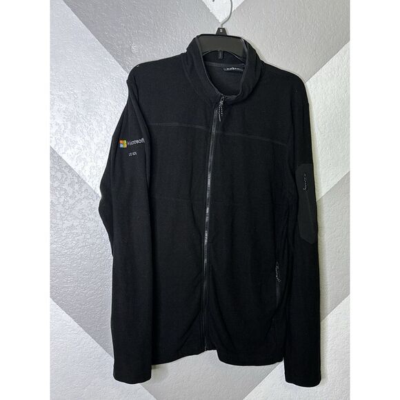 Fossa Apparel Microsoft 2580 Cambria Thermo-Fleece Black Jacket - Men's Large - Picture 1 of 6